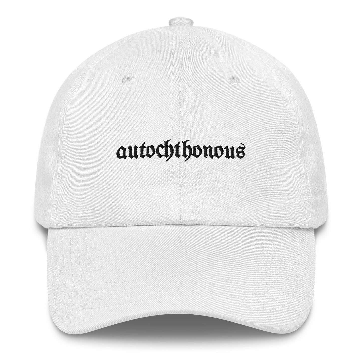 Autochthonous Dad-Hat / schwarzes Logo