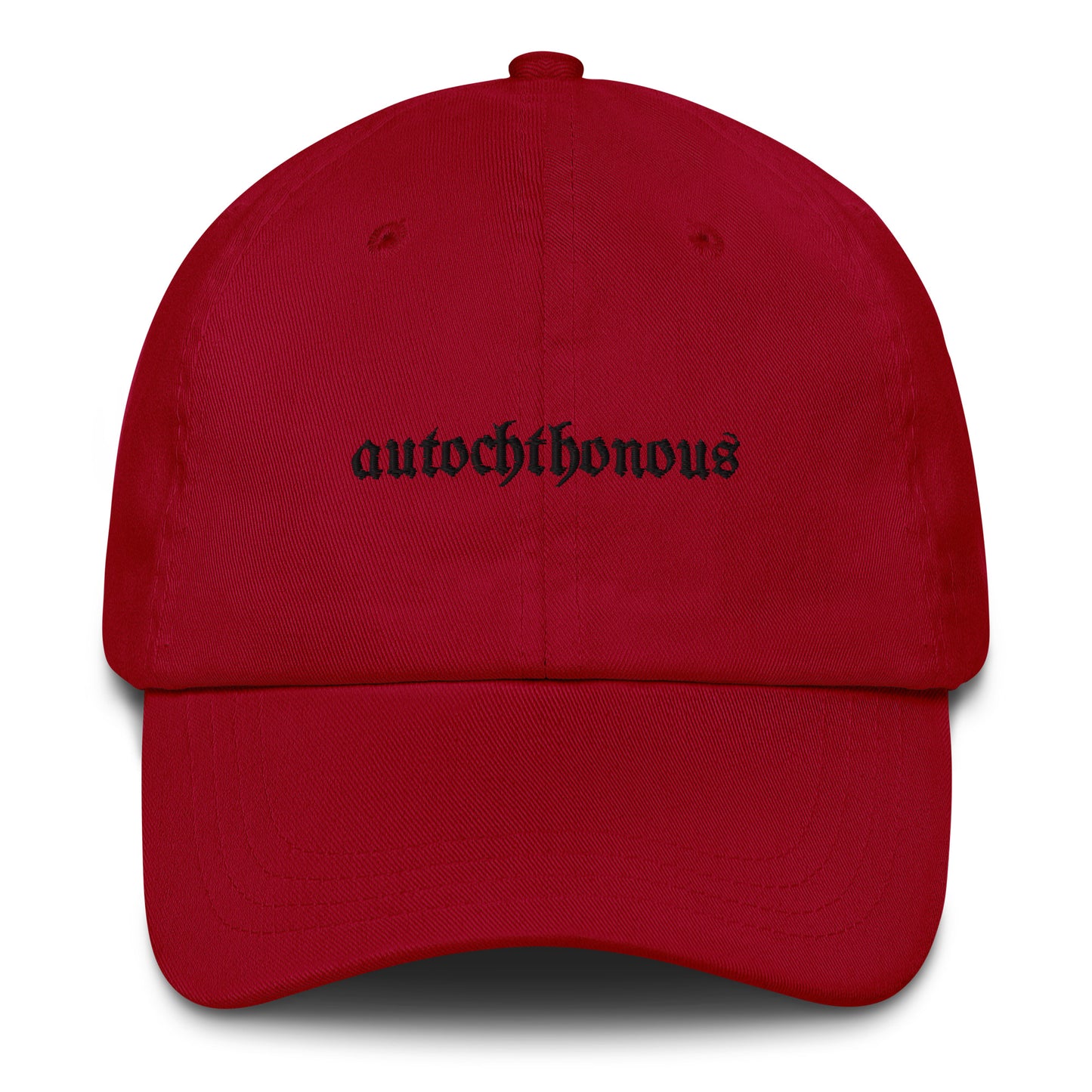 Autochthonous Dad-Hat / schwarzes Logo