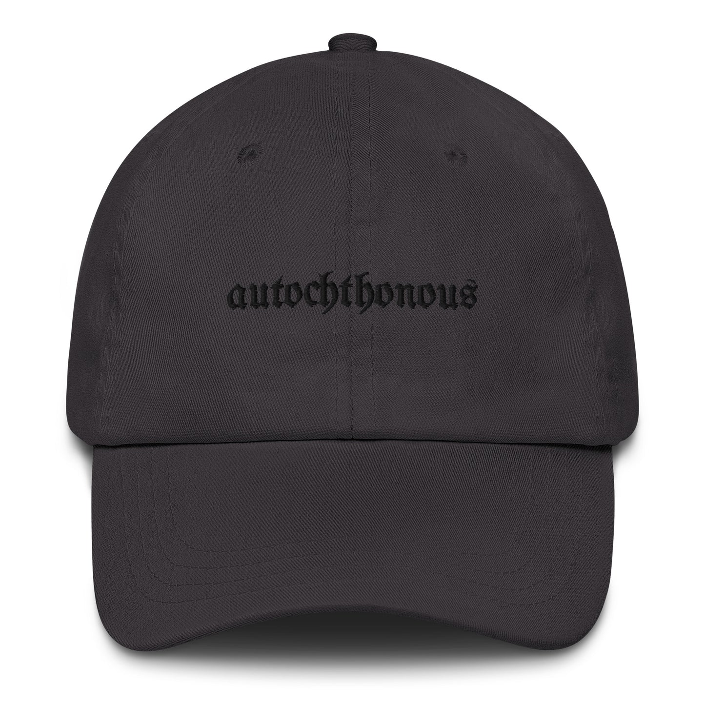 Autochthonous Dad-Hat / schwarzes Logo