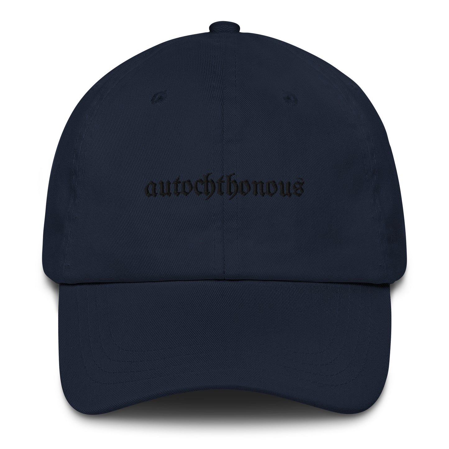 Autochthonous Dad-Hat / schwarzes Logo