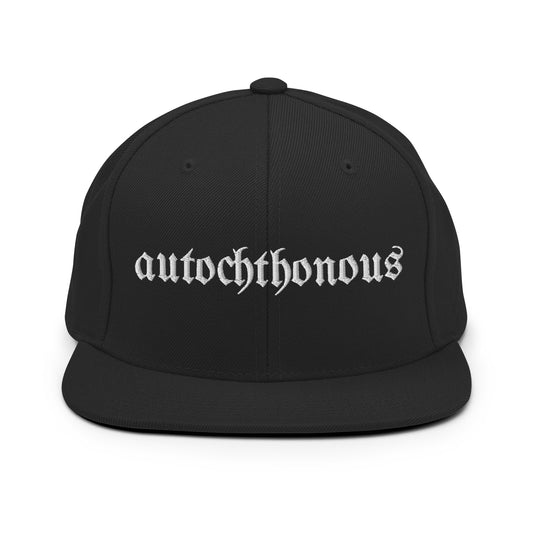 Autochthonous Snapback-Cap / weißes Logo