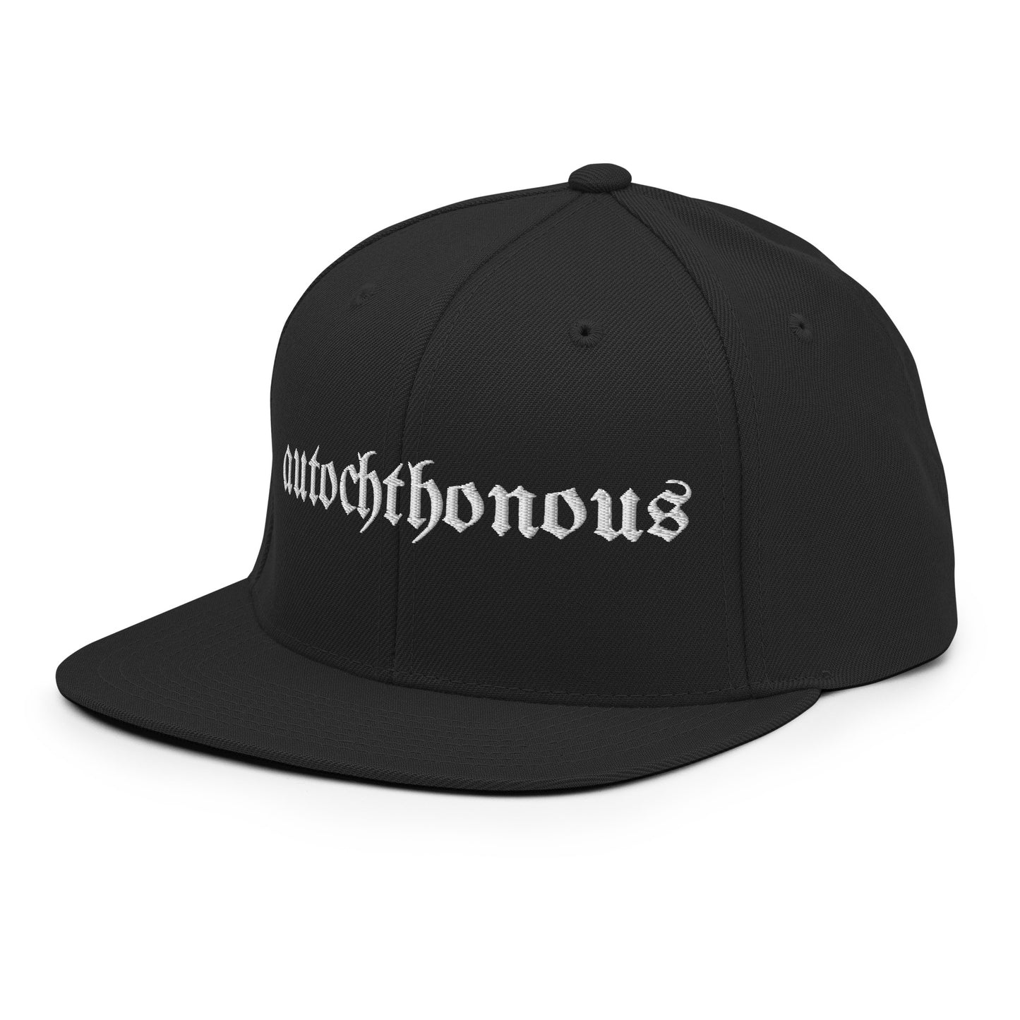 Autochthonous Snapback-Cap / weißes Logo