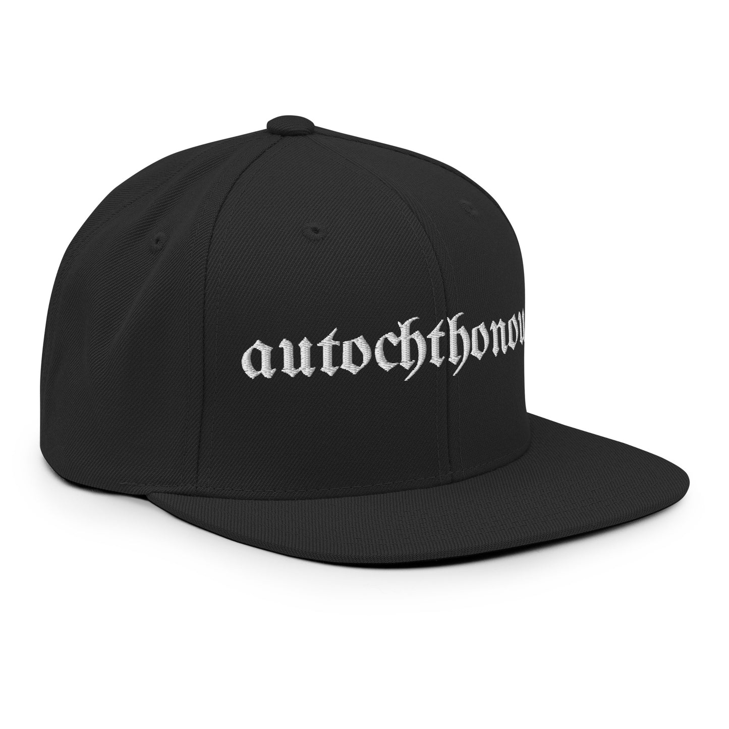 Autochthonous Snapback-Cap / weißes Logo