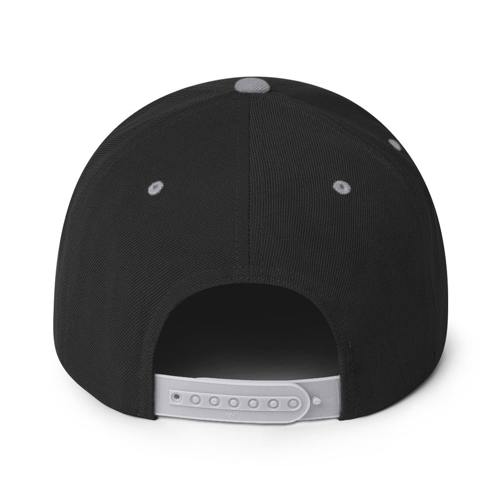 Autochthonous Snapback-Cap / schwarzes Logo