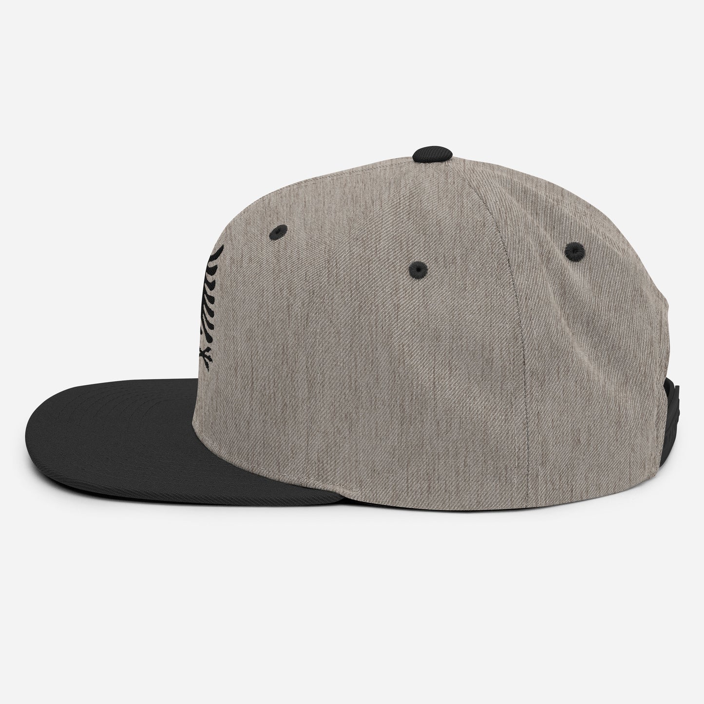 Autochthonous Snapback-Cap / schwarzer Adler