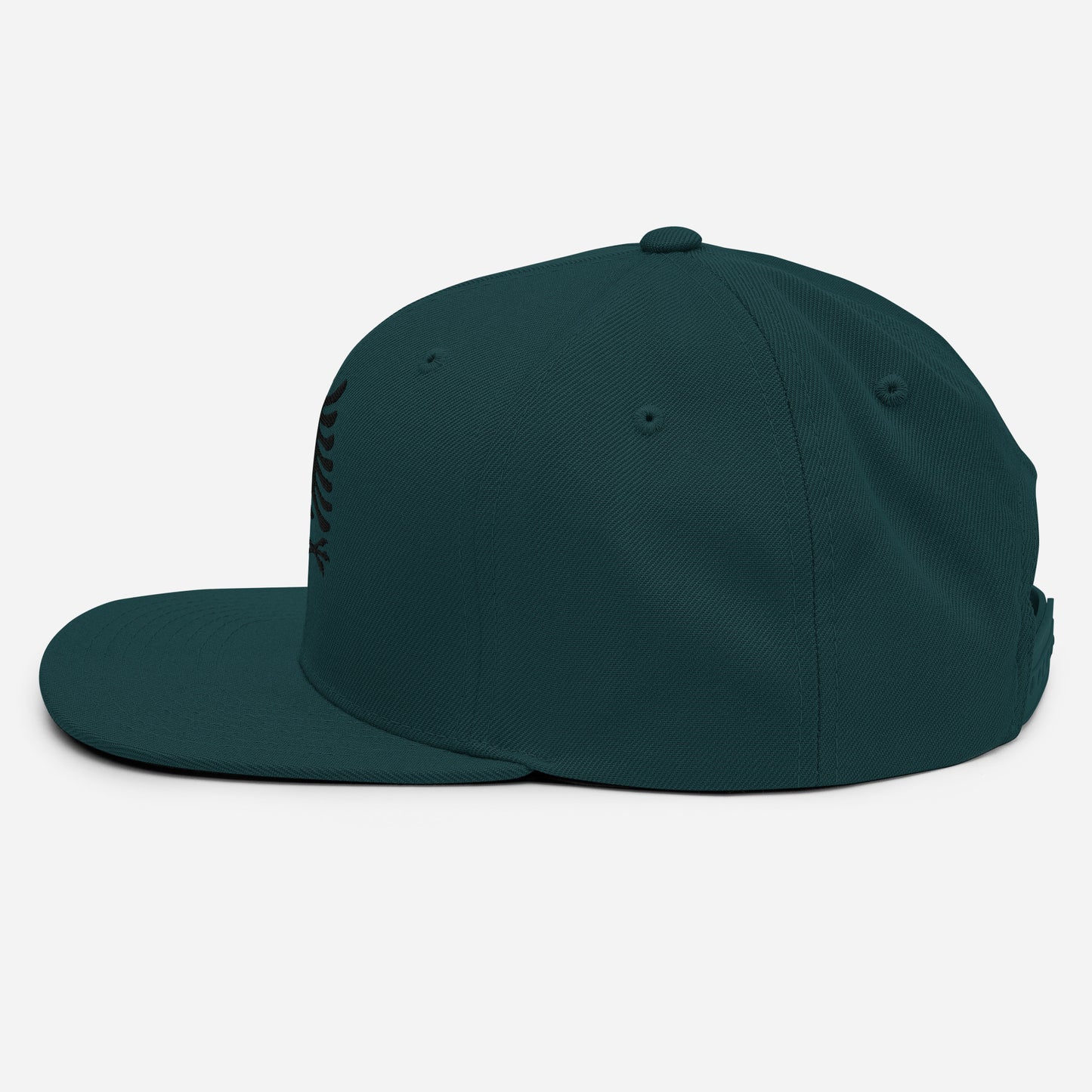 Autochthonous Snapback-Cap / schwarzer Adler