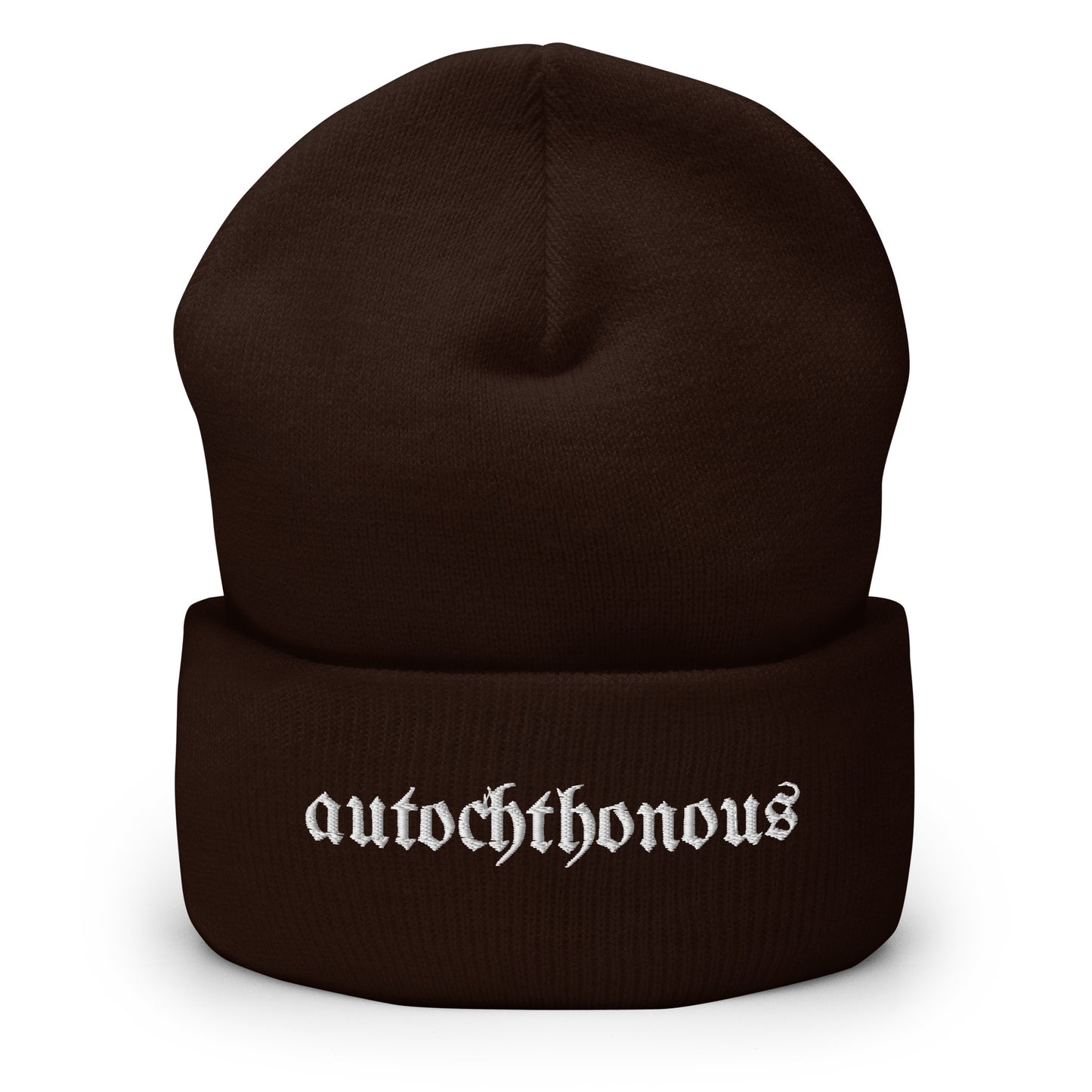 Autochthonous Beanie / weißes Logo