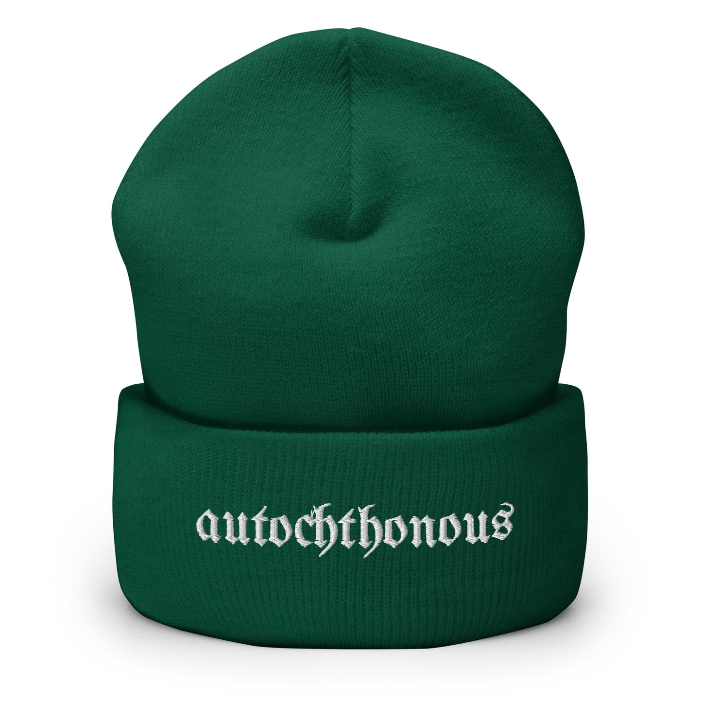 Autochthonous Beanie / weißes Logo